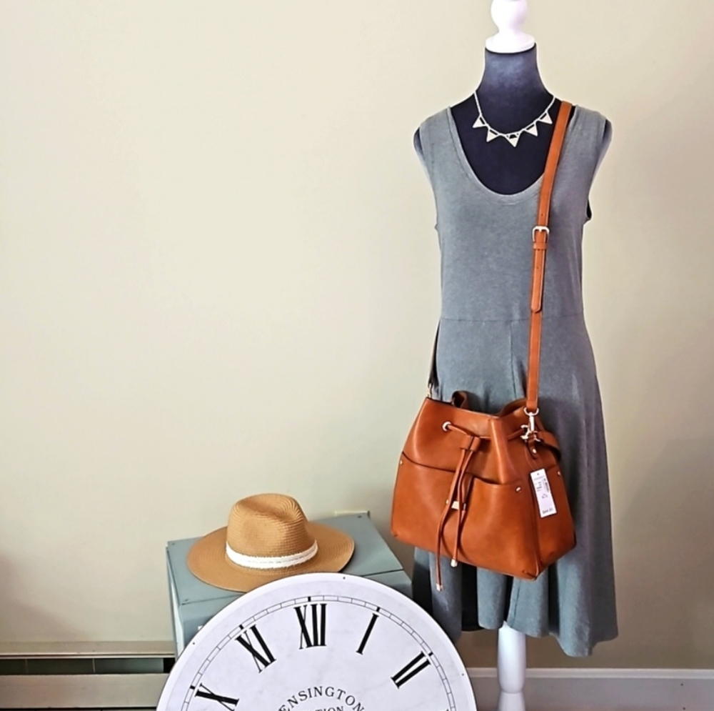 NWT - Multi-way Bucket Purse w/ Hand Strap and Adjustable Shoulder Strap